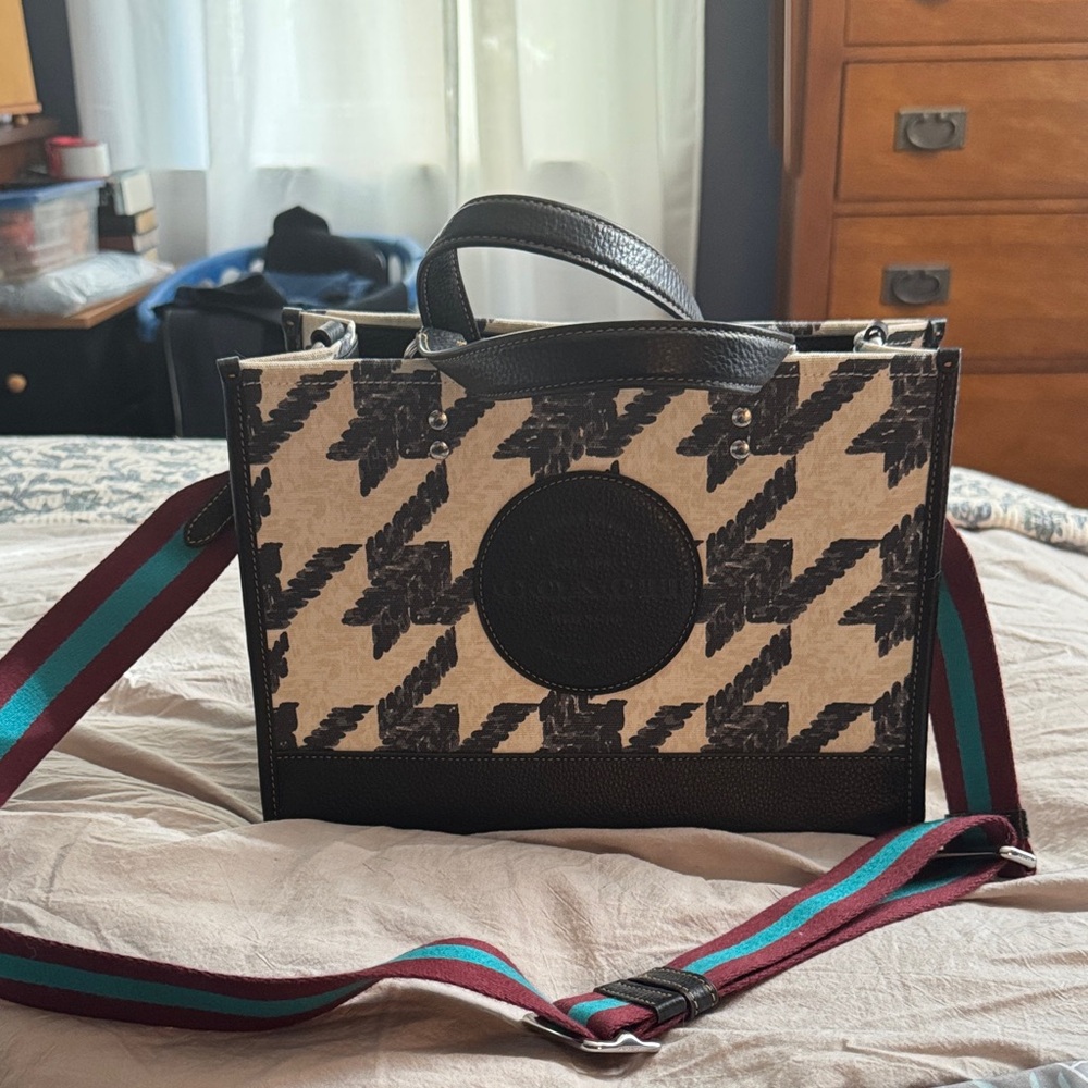 Coach Black and Cream Tote Bag